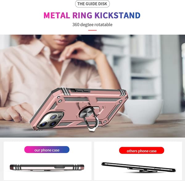 ETUI TIL APPLE IPHONE 13 PRO MAX PINK + 3x HÆRDET GLAS A2484