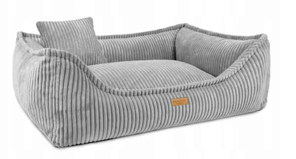 DENZOO MILANO GRÅ "L" ORTOPÆDISK SENG 90x75 KRAVEGRUND SOFASOFA