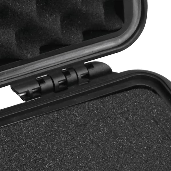 vidaXL flightcase, sort, 30x22x10 cm, PP