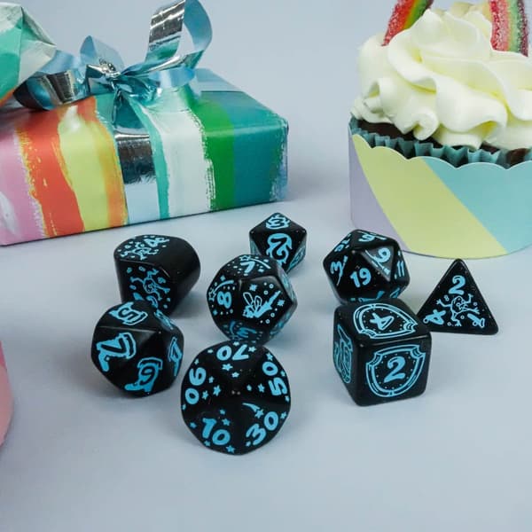 2022 Tärningar Adventskalender Jultärningsset RPG-tärningar