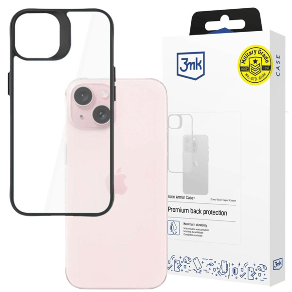 Apple iPhone 15 Plus - 3mk Satin Armor -kotelo+