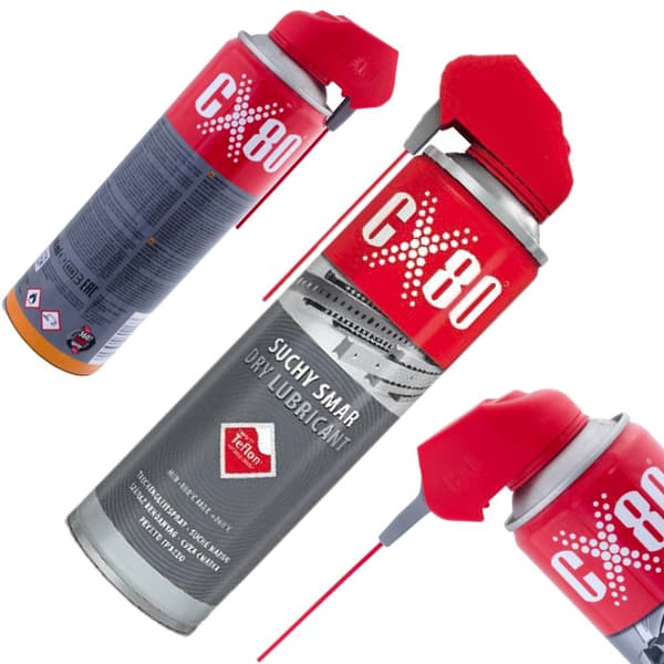 CX80 TORRT TEFLON SMÖRJMEDEL TRANSPARENT 500 ml