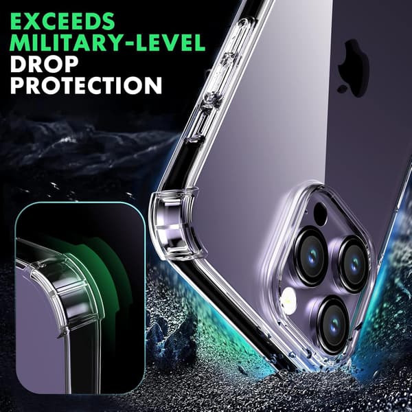 ETUI TIL APPLE IPHONE 14 PRO MAX SILIKONE CLEAR BASIC A2894 A2651