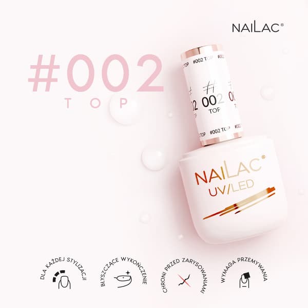 #002 NaiLac Hybrid Top Coat 7ml