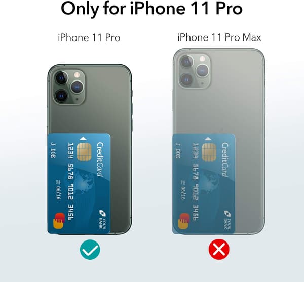 ETUI TIL APPLE IPHONE 11 PRO TRANSPARENT SILIKONE BAGSIDER A2160