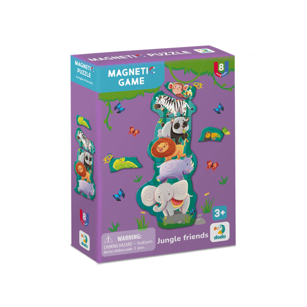 Magnetspel Jungle Friends 8 bitar