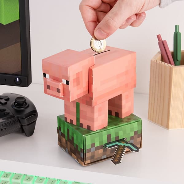 Model Sparegris til selvmontering - Minecraft