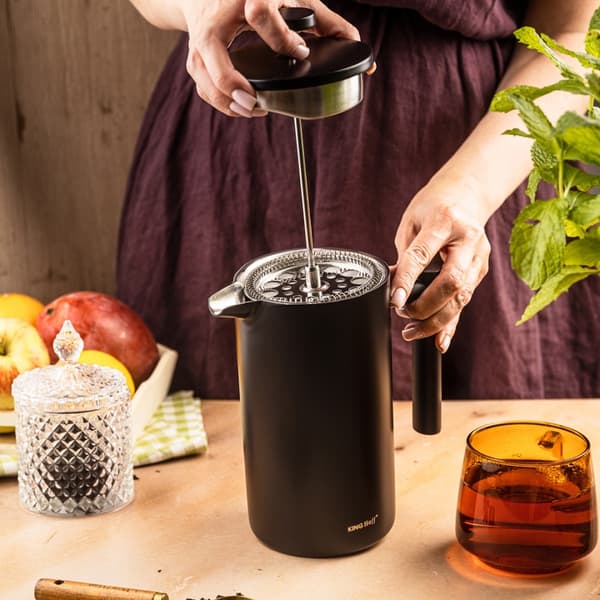 STÅLSSTEMPEL KAFFE- OG TEINFUSER 1L KINGHOFF KH-1996