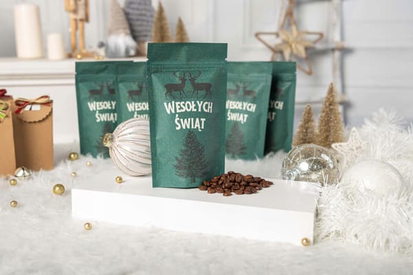 Julekaffe hele bønner smagsat gløgg krydret 80 g til gave