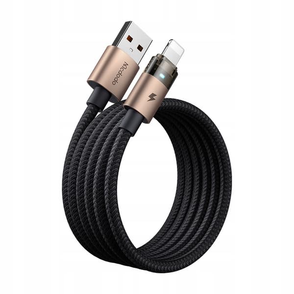 MCDODO USB-KABEL SNABBLADDNING FÖR IPHONE LIGHTNING PD 36W 1M LED GULD