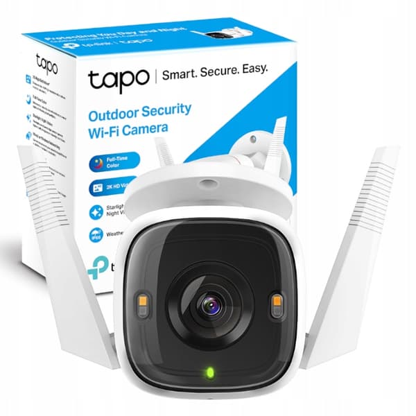 TP-LINK Tapo C320WS IP-kamera, 4 MP, Trådlös, Vit