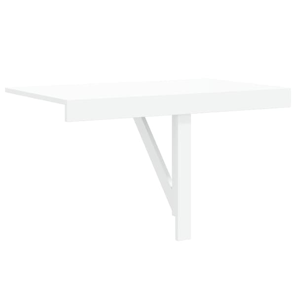 vidaXL Hopfällbart soffbord högglansvitt 100x60x56 cm