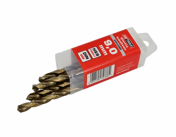 AWTOOLS BOR METAL KOBALT 9,0 mm 5 stk.