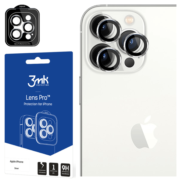 Apple iPhone 14 Pro/14 Pro Max - 3mk Linsskydd Pro Silver