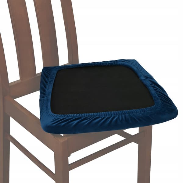 stolsätesöverdrag velour TESS mörkturkos