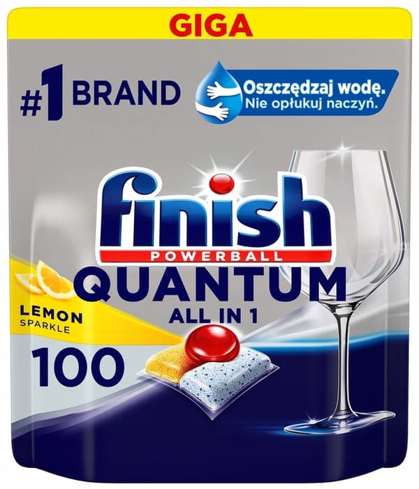 FINISH diskmaskinskapslar 100 st Quantum Allt-i-ett Citron