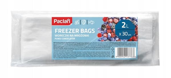 Paclan Pakastuspussit 2L 30 kpl litteästi