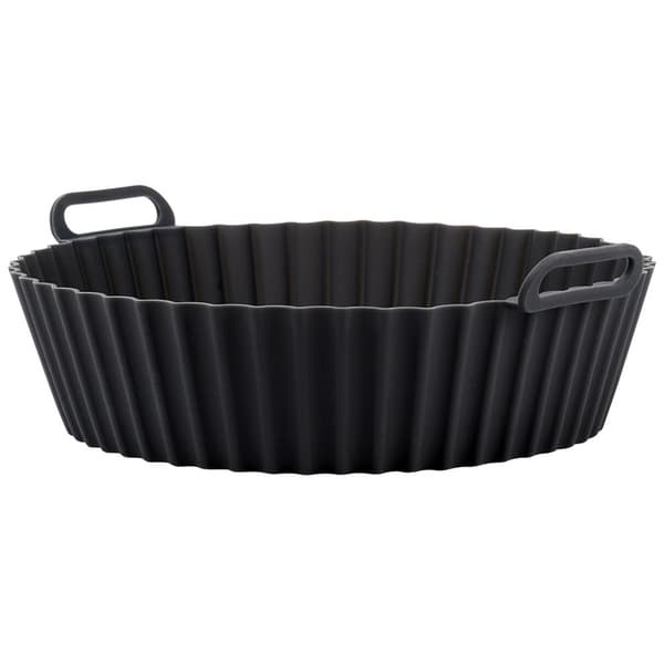 Silikoneindsats til airfryer oliefri sort 20,5 cm