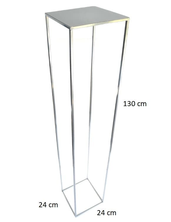 Loft blomställning 130 cm silverfärgad 363
