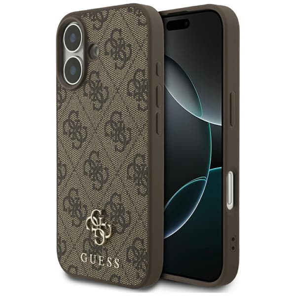 Guess 4G Small Classic Logo MagSafe-etui til iPhone 17 Brun