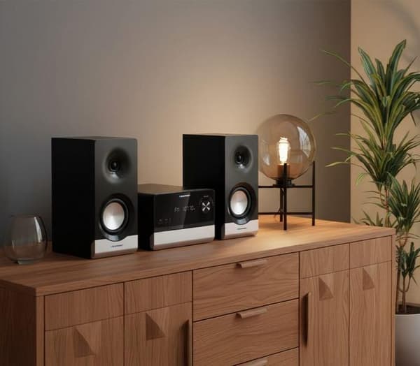 BLAUPUNKT MS40.2BT Micro System musta ja hopea
