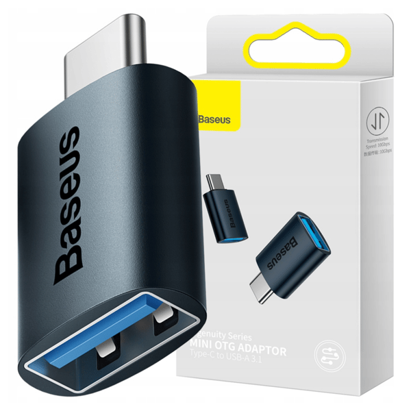 Baseus Ingenuity Series USB-C til USB-A 10Gb/s Adapter - Blå