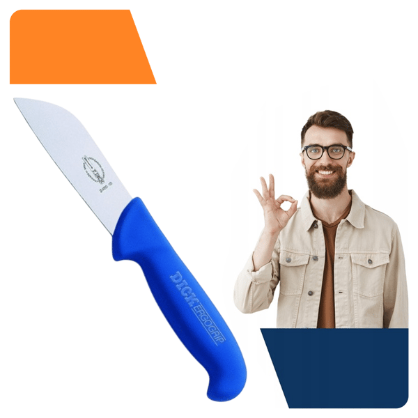 ERGOGRIP fiskkniv, 10 cm, blå