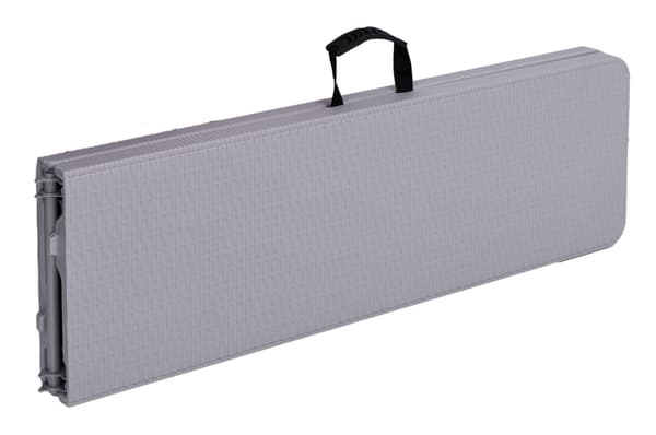 Cateringbænk, foldbar i kuffert, 180 cm, grå RATTAN