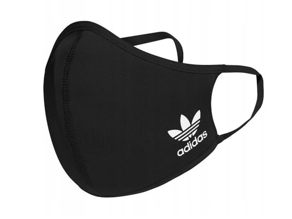 ADIDAS MASKER 3-PAK SORT MED LOGO S WŁB