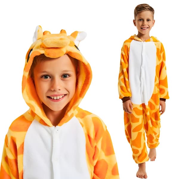 Kigurumi-pyjamas med giraff, barn 95-105 cm
