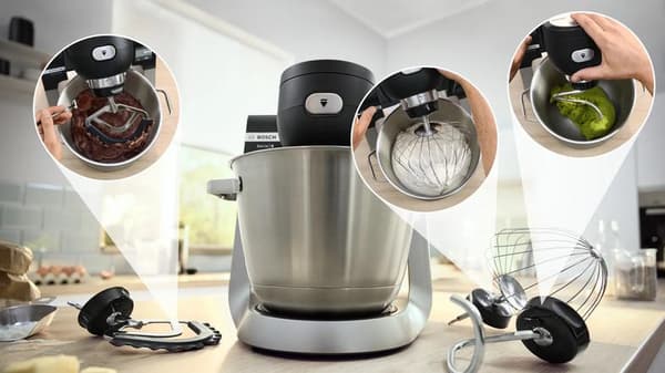 Køkkenrobot BOSCH MUMS6ZS34 Serie 6 Sort-børstet stål