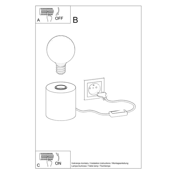 SALGADO SKRIVBORDSLAMPA 1 E27 NATURTRÄ SOLLUX SL.0674