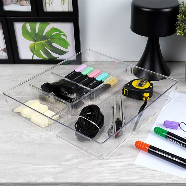 Organizer til skuffe med rum 31x31x5,5 cm