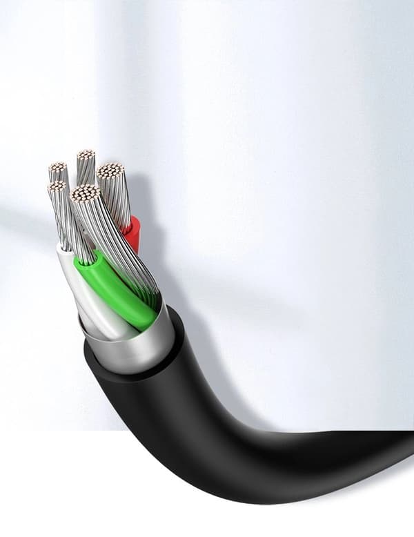 Ugreen US287 60115 USB-A / USB-C 2A -kaapeli 0.5m - musta