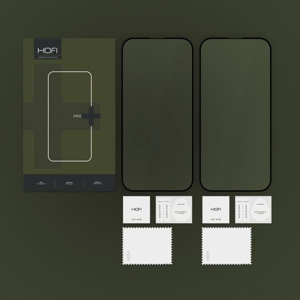 HOFI GLASS PRO+ HÆRDET GLAS 2-PAK IPHONE 16 PRO SORT