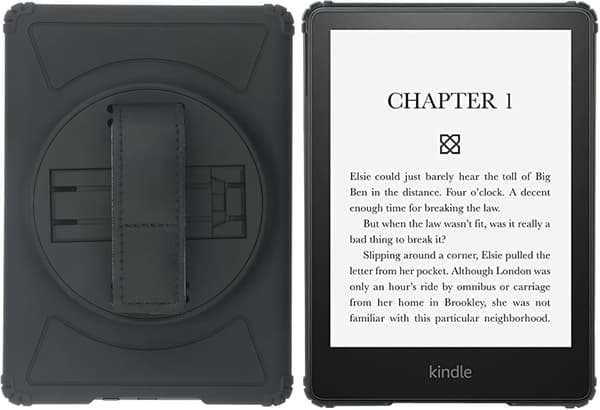 SORT ETUI MED HOLDER TIL KINDLE PAPERWHITE 11. GENERATION 6,8"