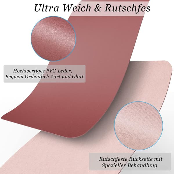 SKRIVBORDSMATETT MUSMATTA ROSA 60x43cm