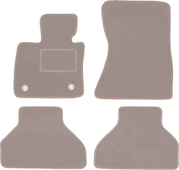 Bilmattor i velour för BMW X5 E70 SUV (2006-2013) beige