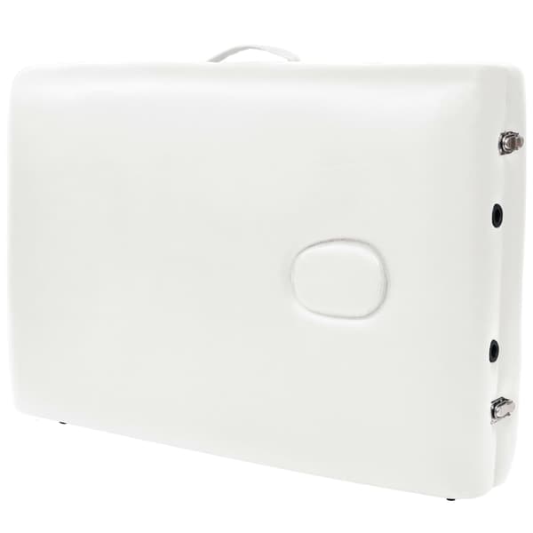 vidaXL foldbar massagebriks 10 cm tyk 2-zoner hvid