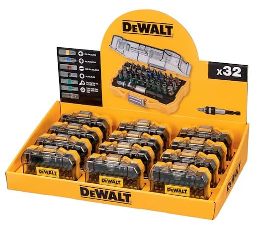 DEWALT 32-delars bitssats, display, 12-pack, DT7969M-QZ