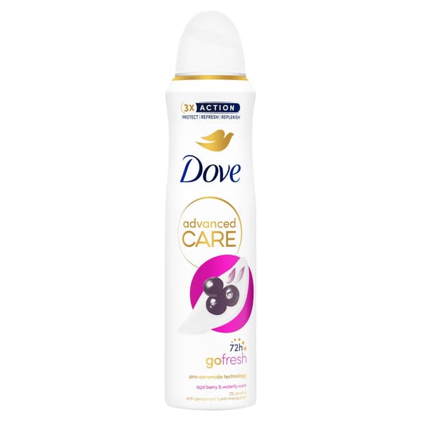 291418 DOVE SPRAY ACAI BÄR & VATTENLILJA 150ml
