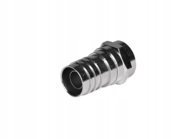 Krympt F-kontakt 5 mm 100-pack