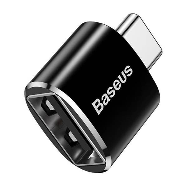 Baseus USB till USB Typ-C-adapter 2.4A (svart)