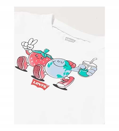 LEVIS BARN T-SHIRT MED VIT BOMULL, MED TRYCK 62 K_A