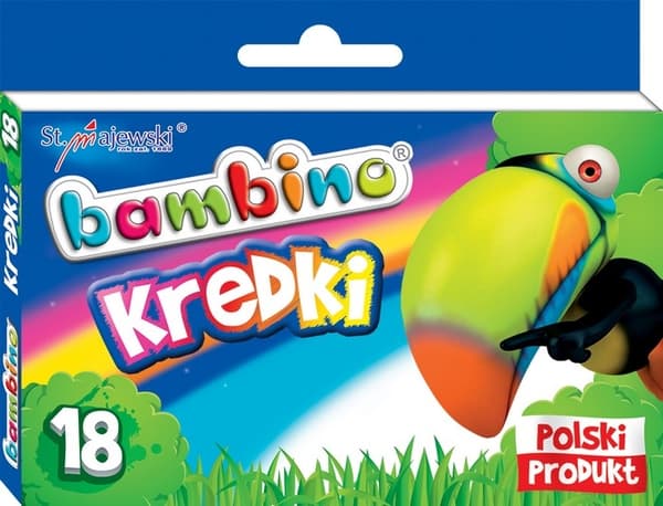 Bambino vaxkritt 18 färger
