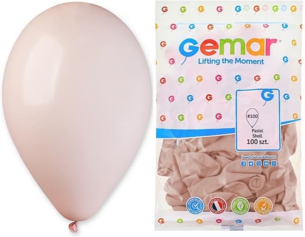 G90 pastellfärgade ballonger 100 st