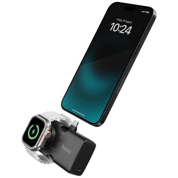 PowerBank 3i1 Bazic Koda 5000mAh PD20W USB-C/Lightning sort