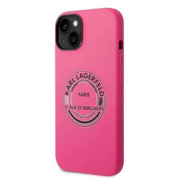 Karl Lagerfeld KLHCP14MSRSGRCF iPhone 14 Plus / 15 Plus 6.7 hårt skal rosa/rosa silikon RSG
