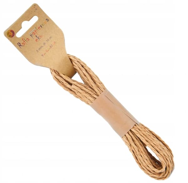 Ekopappersraffia, Ø 3 mm x 10 m.