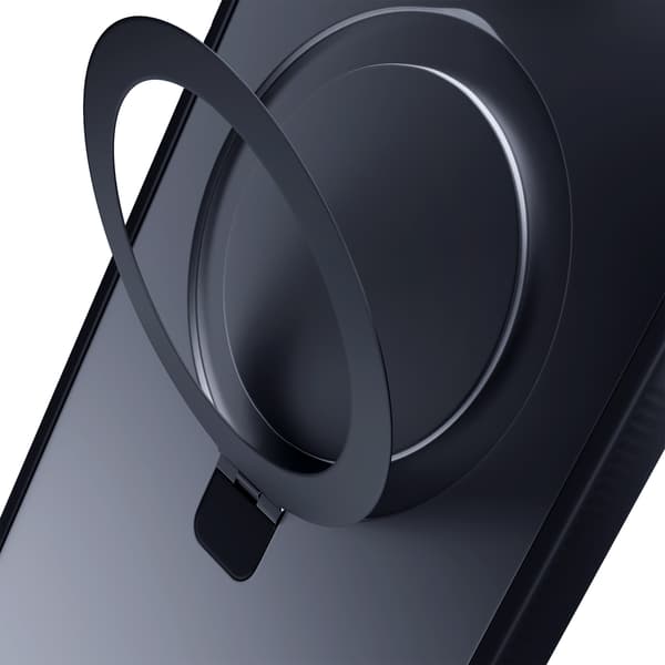 Apple iPhone 15 plus - 3mk Smoke-skal Mag&Stativ